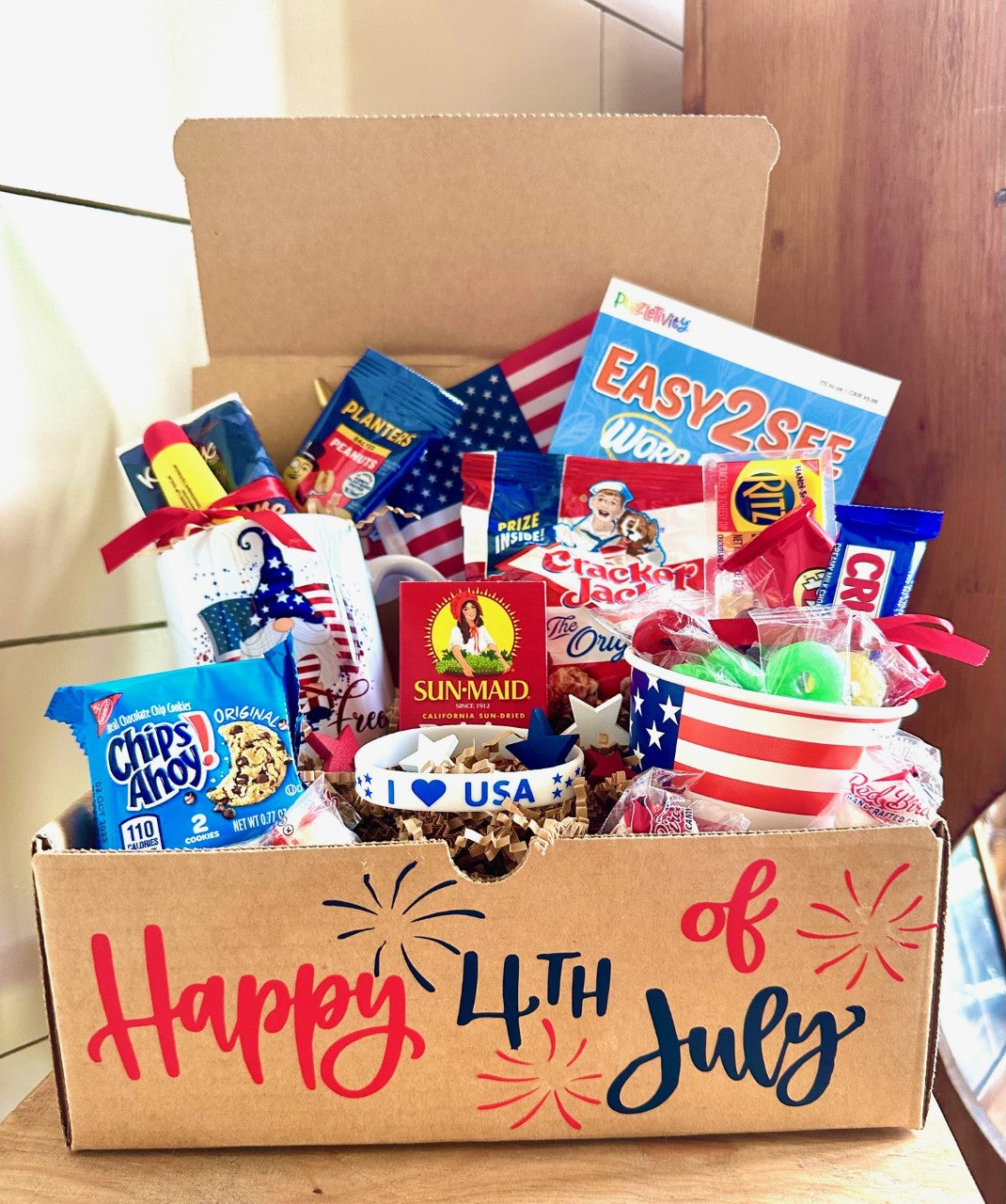 Gift Box-  Senior Monthly Program-  4th Of July-  July