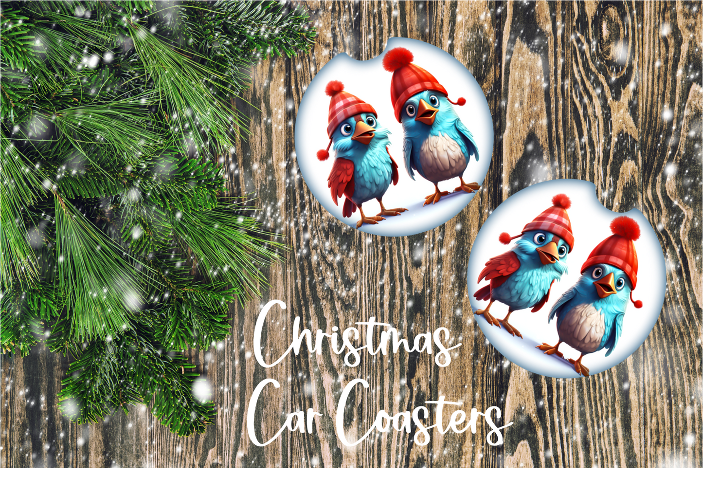 Coaster/Car-  Holiday/Events-  Christmas-  Bird 1