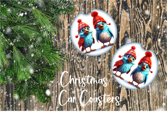 Coaster/Car-  Holiday/Events-  Christmas-  Bird 1