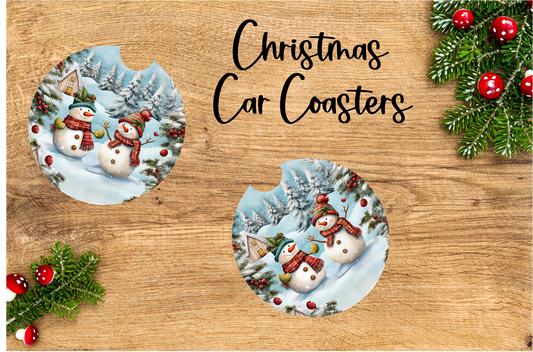 Coaster/Car-  Holiday/Event-  Christmas-  Snowman 5