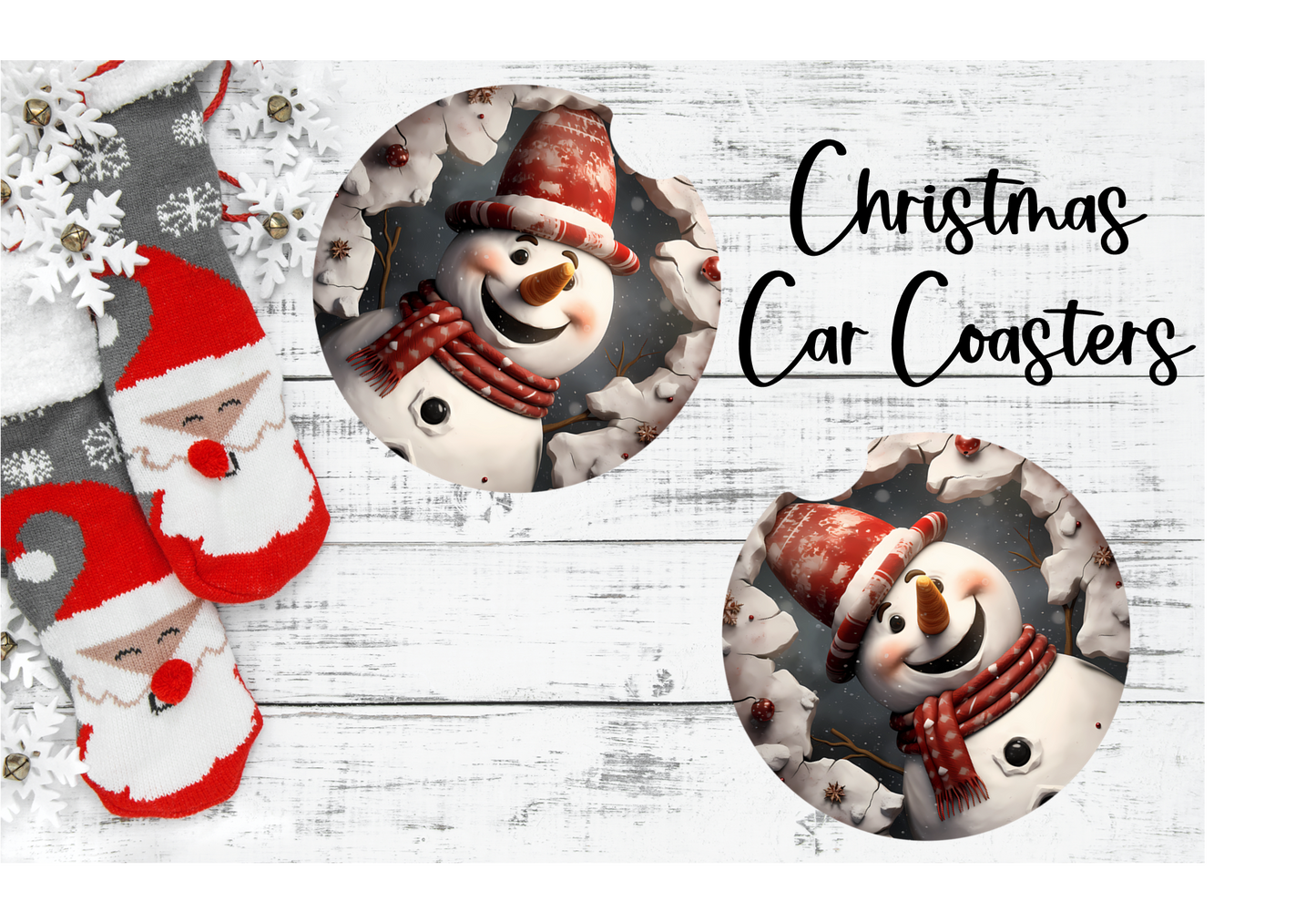 Coaster/Car-  Holiday/Events-  Christmas-  Snowman 7