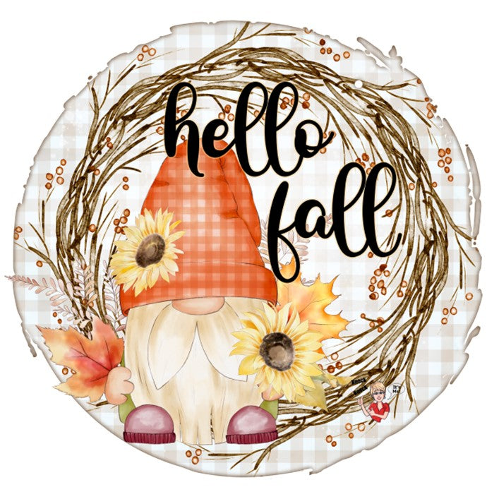 Coffee Mug-  Holiday/Events-  Fall-  Fall Gnome Wreath