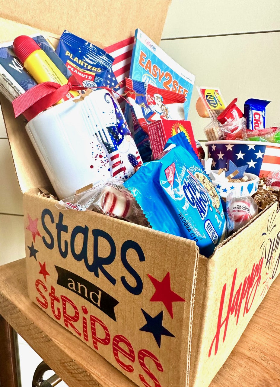 Gift Box-  Senior Monthly Program-  4th Of July-  July