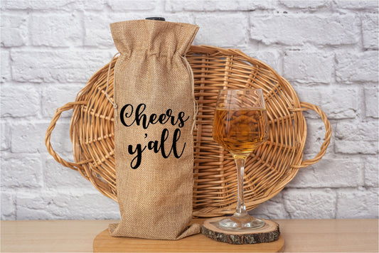 Wine Bags-  Cheers Y'all