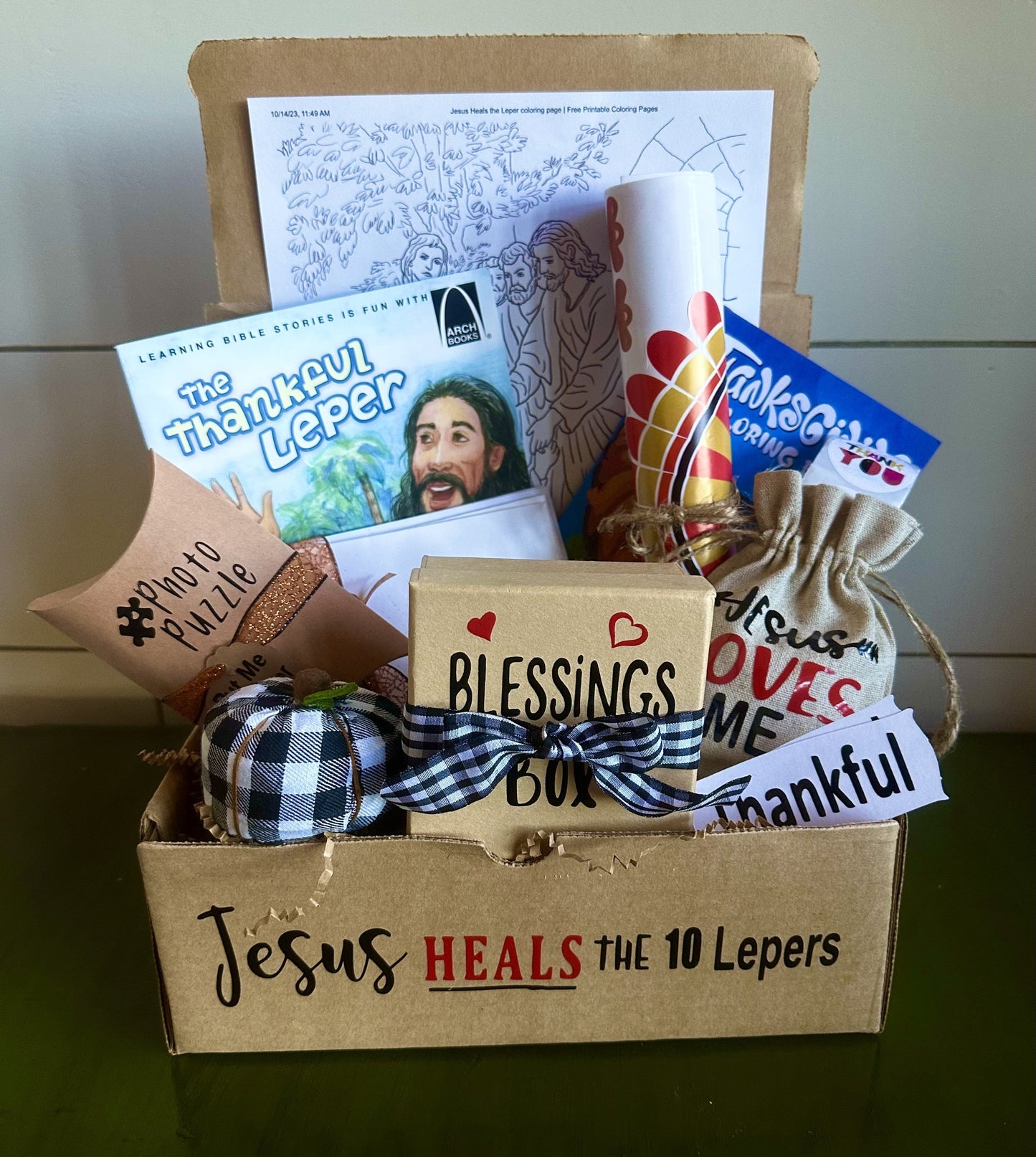 Gift Box-  Bible Story For Children-  Jesus Heals The 10 Lepers-  November