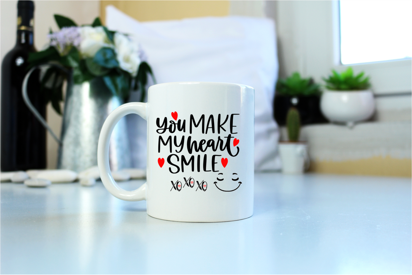 Coffee Mug-  Faith/Motivational-  You Make My Heart Smile