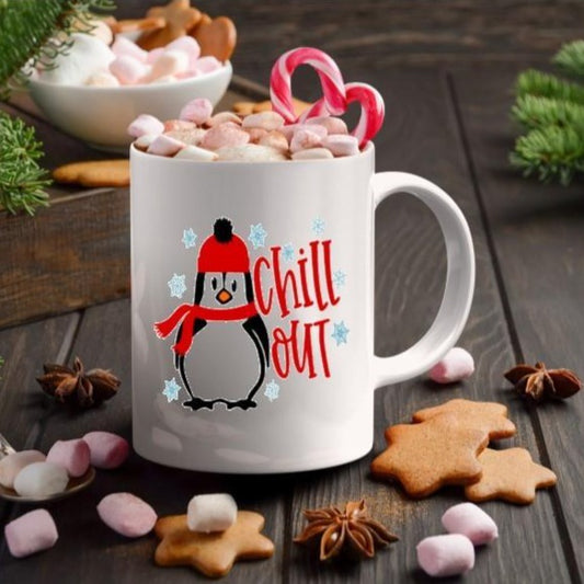 Coffee Mug-  Holidays/Events-  Christmas-  Chill Out