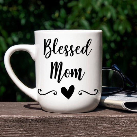 Coffee Mug-  Faith/Motivational-  Blessed Mom