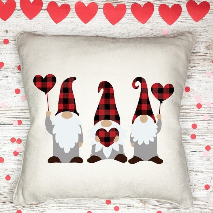 Pillow Cover-  Holiday/Events-  Valentine's Day-  Buffalo Gnomes 3