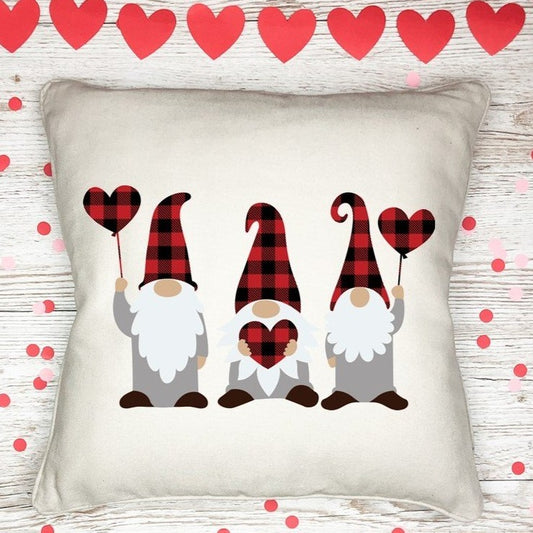 Pillow Cover-  Holiday/Events-  Valentine's Day-  Buffalo Gnomes 3